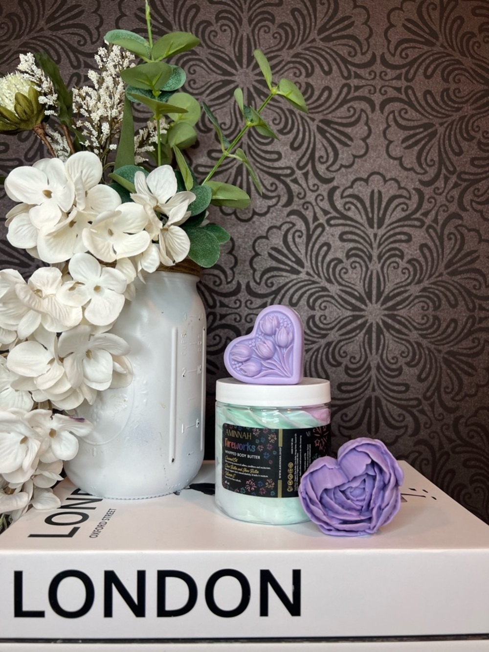 Gift Set - AMINNAH Fireworks Whipped Body Butter & Goats Milk Soaps - Picture 2 of 4